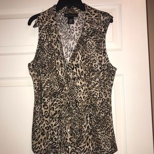 Sleeveless INC shirt